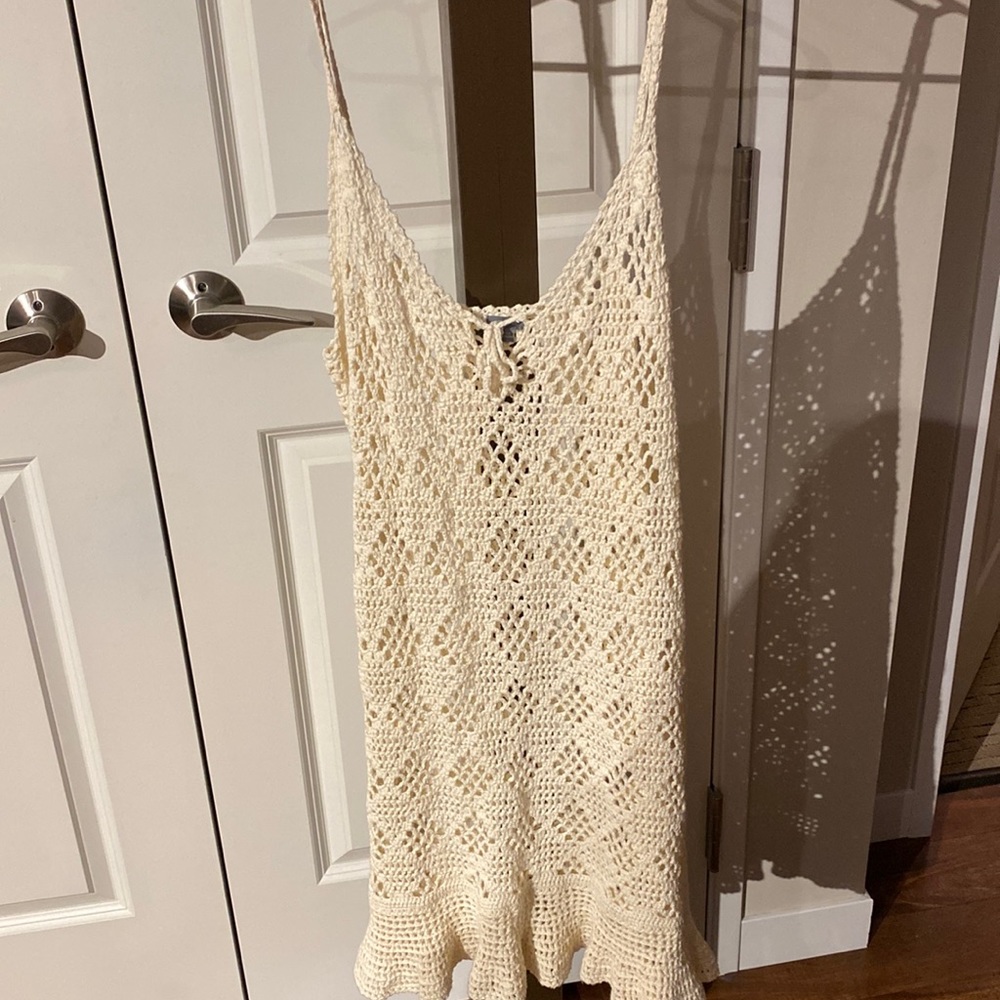 Cute cream swimsuit cover up